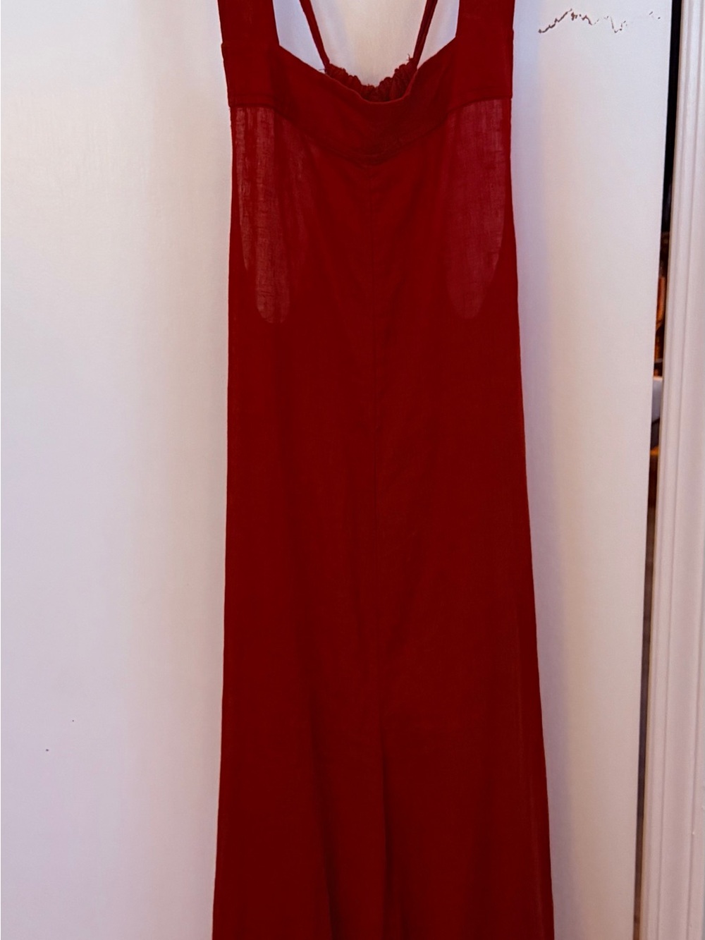 Haute Hippie Crimson Red Slip Jumpsuit